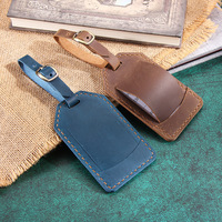 Vente en gros de haute qualité de luxe Saffiano en cuir véritable étiquette de bagage de voyage à la mode vente chaude logo personnalisé lettre motif