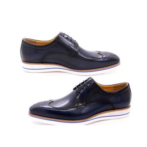 Designer fashion New Hot Selling Big Head Genuine Leather Thick Sole Business Casual British Men's Leather <b>Shoes</b> - Product Image 2