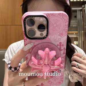 Support magnétique de Film croisé de coeur de Cro frais pour Apple 16 Pro Max étui de téléphone portable 15 housse de protection 14 13 housse de téléphone - Product Image 2