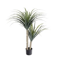 Arbre en plastique Dracaena vert en pot pour la décoration intérieure et extérieure, maison, bureau, jardin, décoration de la maison, plantes artificielles