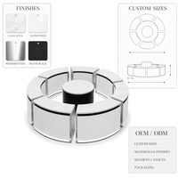 Comptoir de présentation de bijoux sur mesure pour centre commercial, vitrine en verre avec éclairage LED pour bijouterie de diamants