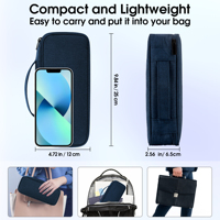 Organisateur d'accessoires électroniques en nylon imperméable, antichoc et anti-poussière, multi-poches pour câbles, chargeurs, batteries externes, écouteurs, clés USB