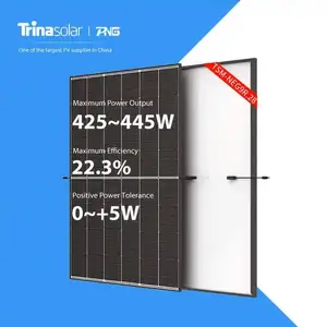 厂家直销a级原装Trina双玻璃430W 435W 440W 445W光伏太阳能电池板，用于商业和工业U