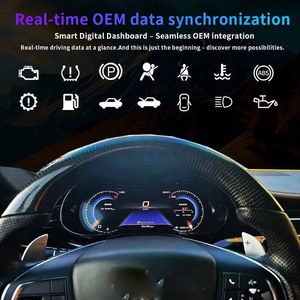 Pantalla LCD para el panel de instrumentos del Maserati Quattroporte 2013-2023, velocímetro inteligente con mapa, pantalla multicolor de alta definición y Carplay. - Product Image 6