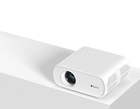 Projecteur portable de petite taille Cheerlux 1080P Smart Home Video LED Android avec plusieurs applications intégrées, prise en charge 4K 5G WiFi US