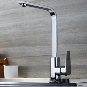 Black Brushed <strong>Square</strong> Tube L Shape Kitchen Faucet Hot Cold Water Sink Mixer <strong>Tap</strong> - Product Image 4