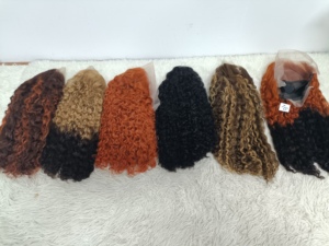 Letsfly Cheap Human Hair <b>Wigs</b> 200% Density 13x4 Lace Frontal <b>Deep</b> & Water <b>Wave</b> 1B/27# Colorful Bob <b>Wigs</b> Free Shipping for Woman - Product Image 2