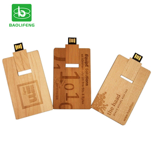 Personnalisé en <span class=keywords><strong>bois</strong></span> carte de crédit USB 3.0 2.0 boîtier lecteur flash puces 1 go 2 go 4gb 8gb 16gb 32gb clé usb mémoire - Product Image 4