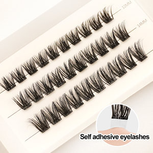 Tự dính lông mi tự làm Lash cụm pre-dán Fluffy Lash cụm Báo Chí trên Lash cụm không có keo cần thiết - Product Image 5