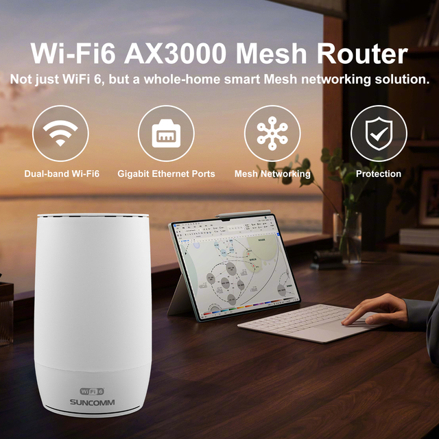 New for MR630 Mesh Router AX3000 Dual Band Full House Coverage Firewall Visitor Network WiFi 5 WPS Support