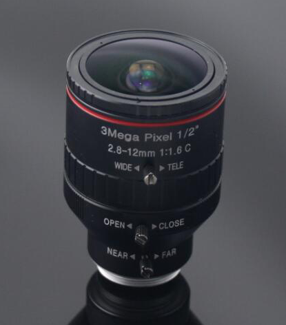 2.8-12mm 3 Megapixel C Mount Industrial Camera Lens 1/2" Format Lens