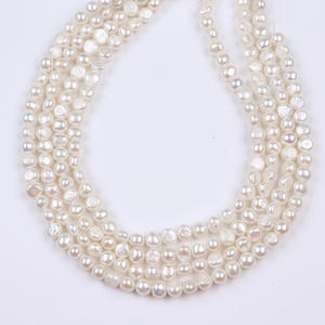 Perlas de Agua Dulce Barrocas de Doble Cara de 7-8 mm, Orificio Lateral Ligero, Semiterminadas, Sueltas, al por Mayor, Acuicultura, Semiterminadas - Product Image 3