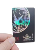 Carte RFID holographique programmable 213 215 216, format ISO CR80, autocollant à estampage à chaud