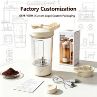Draagbare staafmixer Mini USB Oplaadbaar Variabele snelheid 400 ml Gemakkelijk schoon te maken Fruit Smoothie Maker Food Grade container