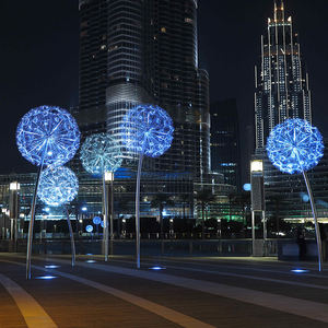 【高評価】屋外用 AC12V ステンレススチール アクリルフラワー LEDタンポポライト 高品質 IP65防水規格 - Product Image 3