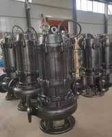 Qw100-100-35-18.5 série Wq/Qw pompe à eaux usées de mélange automatique sans colmatage pompe submersible en acier inoxydable