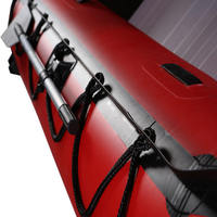 Bateau de pêche gonflable de haute qualité, petit bateau gonflable pliable avec plancher en aluminium, bateau de pêche sportive de 2,7 m