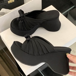 Sandalias de Plataforma Hechas a Mano con Estampado de Leopardo para Mujer, Elegantes, Transpirables, de Verano, con Tacón Grueso - Product Image 4