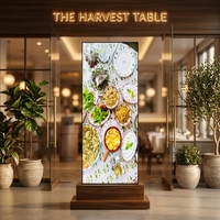 Affichage numérique intérieur pour magasin de détail, affiche LED verticale légère, mobile et réglable en hauteur
