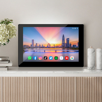 Écran tactile électronique Android 10 pouces avec cadre noir personnalisé, moniteur tout-en-un RK3566 avec Wifi