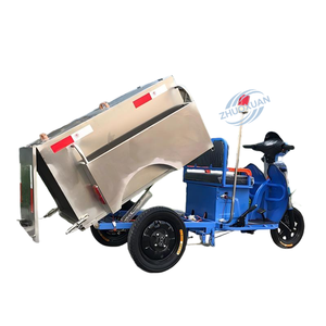 Camion de transport de déchets électrique à trois roues 400L en acier inoxydable 48V 580W pour le nettoyage communautaire - Product Image 1