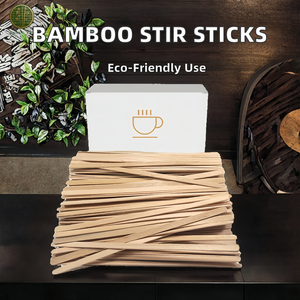 Palillos Agitadores de Bambú y Abedul Biodegradables con Logotipo Personalizado, Cucharas Planas de Madera de 114 mm para Café, Té y Leche, Venta al Por Mayor - Product Image 6