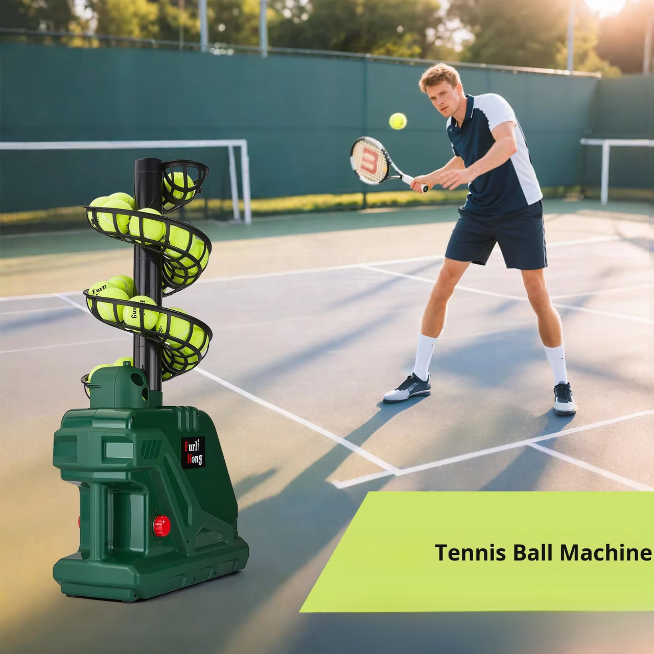 Entry-Level Tennis Ball Machine Automatic Ball Throwing Training Single Player Practice Device Multi-angle Striking