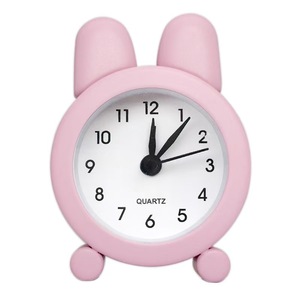 Réveil mécanique en forme de <span class=keywords><strong>lapin</strong></span>, créatif, mignon, mini, en plastique, avec aiguilles, pour enfants, étudiants, horloge de bureau - Product Image 6