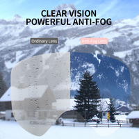 Lunettes de ski magnétiques sportives, verres anti-buée double couche, logo personnalisé, lunettes de snowboard, lunettes de motoneige OTG pour activités de plein air