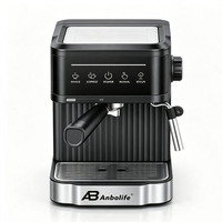 Cafetera Espresso Compacta Anbolife, 20 Bares, Pantalla Táctil, Sistema de Agua Caliente Programable, Fabricación OEM ODM, Directo de Fábrica