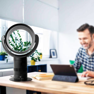 Ventilateur de bureau portable sans pales 360° °   Ventilateur de bureau à circulation d'air rotative, faible bruit, économie d'énergie, pour la maison, la cuisine, le bureau - Product Image 4