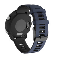 Bracelet universel en caoutchouc pour montre, 20mm, 22mm, pour Garmin Forerunner 745 645, en Silicone souple, à dégagement rapide, pour Samsung Gear S3