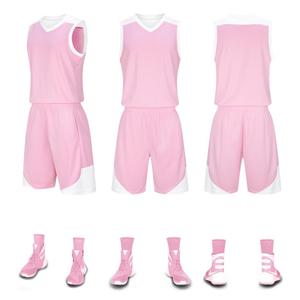 06A قميص وشورت كرة سلة نسائي مخصص عالي الجودة قابل للتنفس للفرق الرياضية للبيع - Product Image 1