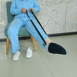 No-Bending-Over Sock Putting Device One Size Plastic Nylon Assistive Sock <b>Puller</b> For Elderly Bedridden Care - Product Image 1