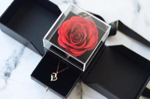 Rosa real romántica-Caja de rosas de flores eternas para novia Abuela San Valentín Día DE LA MADRE Regalo de aniversario de Navidad - Product Image 6