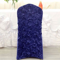 Vente directe - Décoration de mariage universelle - Housse de chaise en satin extensible dorée pour événements et fêtes