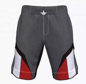 Pantalones cortos MMA de diseño básico impresos personalizados, ropa de lucha en blanco para artes marciales - Product Image 1