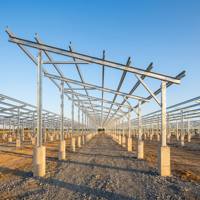 Structure de support au sol pour panneaux solaires AL6005-T5 pour projets photovoltaïques en zone ouverte