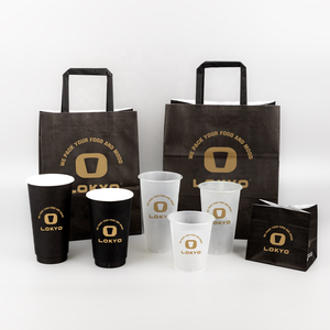 Lokyo PE tráng tùy chỉnh nước ép trái cây <span class=keywords><strong>Espresso</strong></span> Cà Phê Cốc giấy 4 oz dùng một lần đôi tường Cốc giấy 12oz - Product Image 4