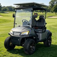 Voiturette de golf électrique personnalisable 5KW AC, 2 places, batterie lithium 48V, châssis métallique, pour terrains de golf et communautés