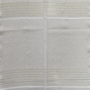 Tissu de rideau en <span class=keywords><strong>voile</strong></span> transparent à rayures élégantes teintes en gros, 100 % polyester organza, pour salon - Product Image 2