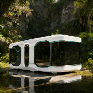 Casa Cápsula Modular Prefabricada de Acero, Moderna y Lujosa, Tipo Tiny House de 3 Dormitorios, Casa de Campo, Apartamento Móvil sobre Ruedas - Product Image 2