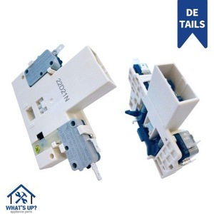 อะไหล่เปลี่ยนสวิตช์ล็อคประตู WDS87208 สำหรับชุดประกอบสลักประตูเครื่องล้างจาน LG 110-120 V พลาสติกไฟฟ้า - Product Image 1