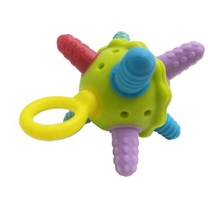 Prix de gros Jouet de dentition sensoriel en silicone pour bébé, balle de dentition en silicone - Product Image 4