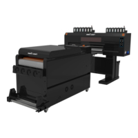 Impresora de inyección de tinta DTF automática INKGIANT de 60cm con 4 cabezales y agitador de polvo para impresión de ropa 1 año de garantía