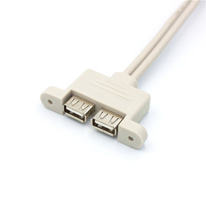 Dual Port USB Cable 9 Pin Dupont USB 2.0 Shielded Built In Host <b>Computer</b> <b>Accessory</b> - Product Image 4