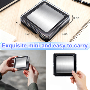 Báscula de Bolsillo Mini Personalizada con Logotipo, Báscula de Cocina Cuadrada de Acero Inoxidable de 500g/0.1g de Precisión para Objetos Pequeños - Product Image 4