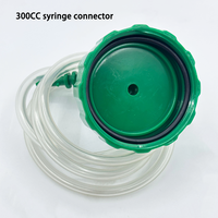 Nouvel adaptateur de seringue en plastique PP vert 100cc-200cc-300cc, connecteur d'aiguille de distribution pneumatique, accessoires pour machines-outils