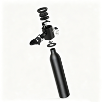 Mini-bouteille de plongée de 0,5 L rechargeable pour la plongée avec tuba, l'exploration sous-marine, l'entraînement en piscine et la retenue d'urgence