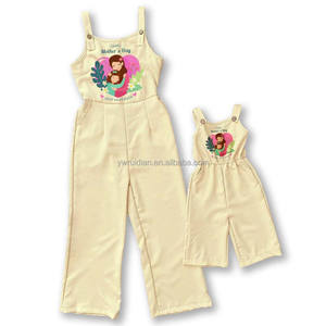 RD bretelle primavera ed estate abiti genitore-bambino graziosi pantaloni dritti Casual dolce dolce <span class=keywords><strong>madre</strong></span> e bambino - Product Image 2